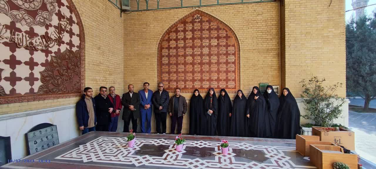 غبار روبی سه شهید گمنام دانشگاه صنعتی شریف روز شنبه 1402/11/21